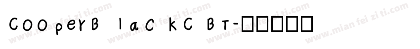 CooperBlackC BT字体转换